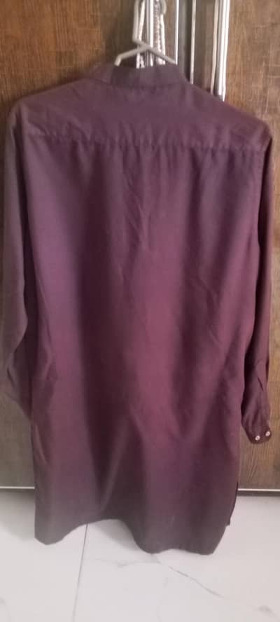 Kameez Pajama For Sale in Plum Color, Medium Size,Wash & Wear(Bashir S