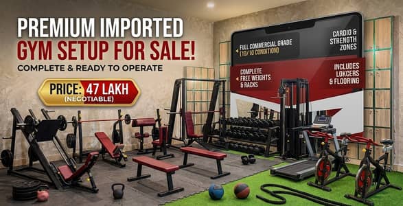 Complete Commercial/Home Gym Setup for Sale – Ready to Install