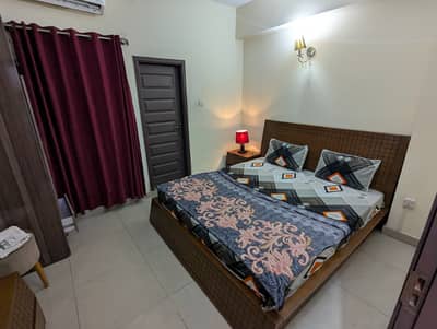 ONE BED APARTMENT AVAILABLE IN ISLAMABAD FOR RENT ON DAILY WEEKLY BASIS