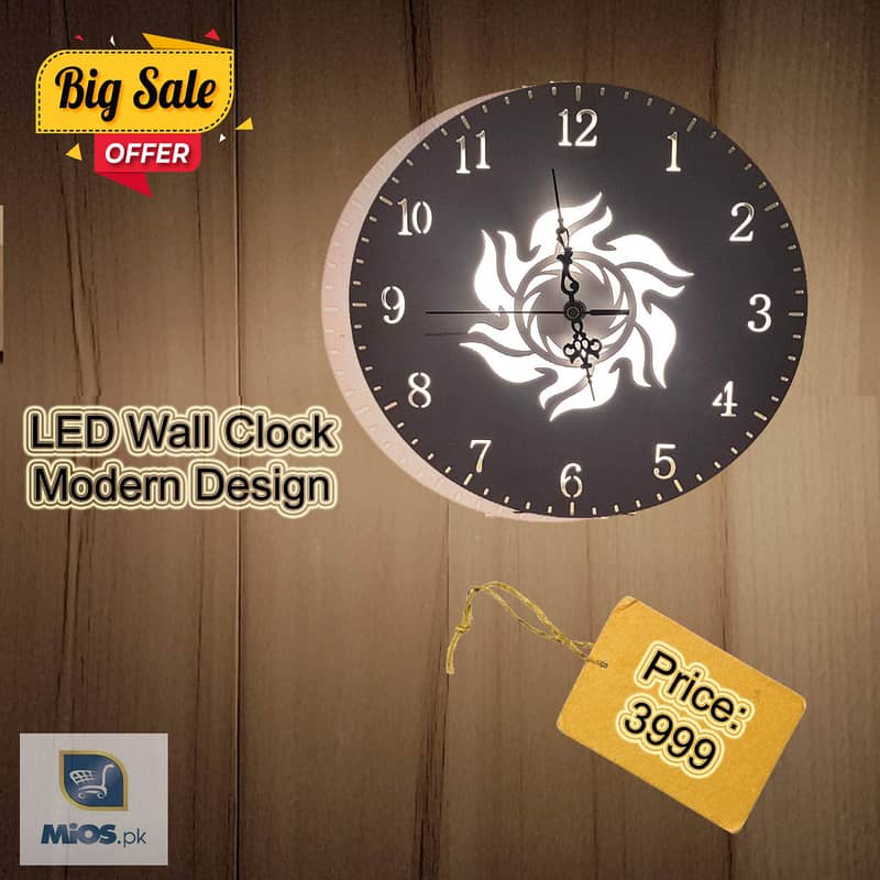 LED Wall Clock 0