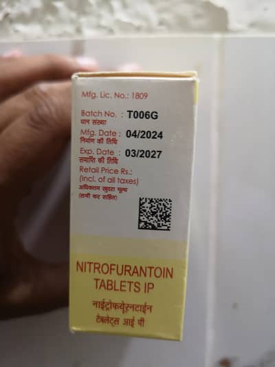 TAB. NITROFURANTOIN 100MG