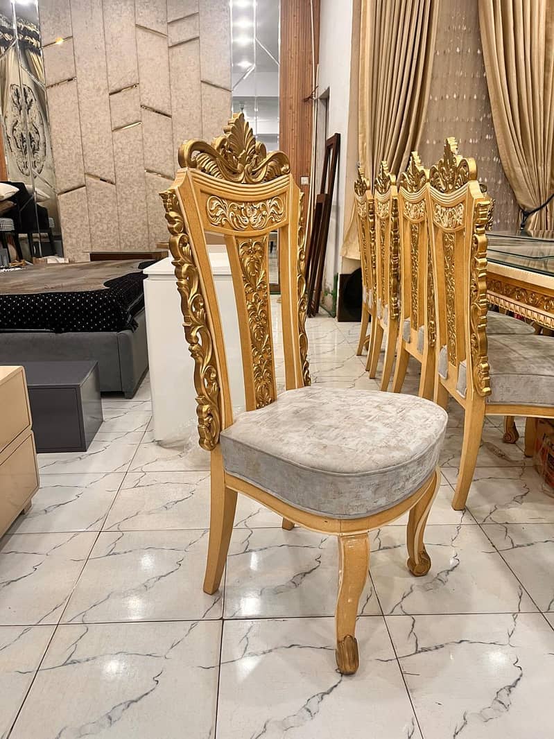 12 chairs dining solid dining table 6