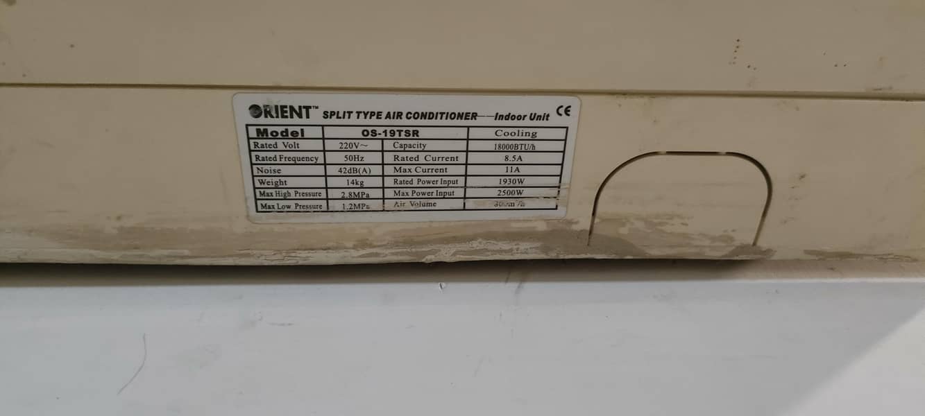 Orient split ac 1.5 ton 2
