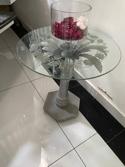 Glass Side Table