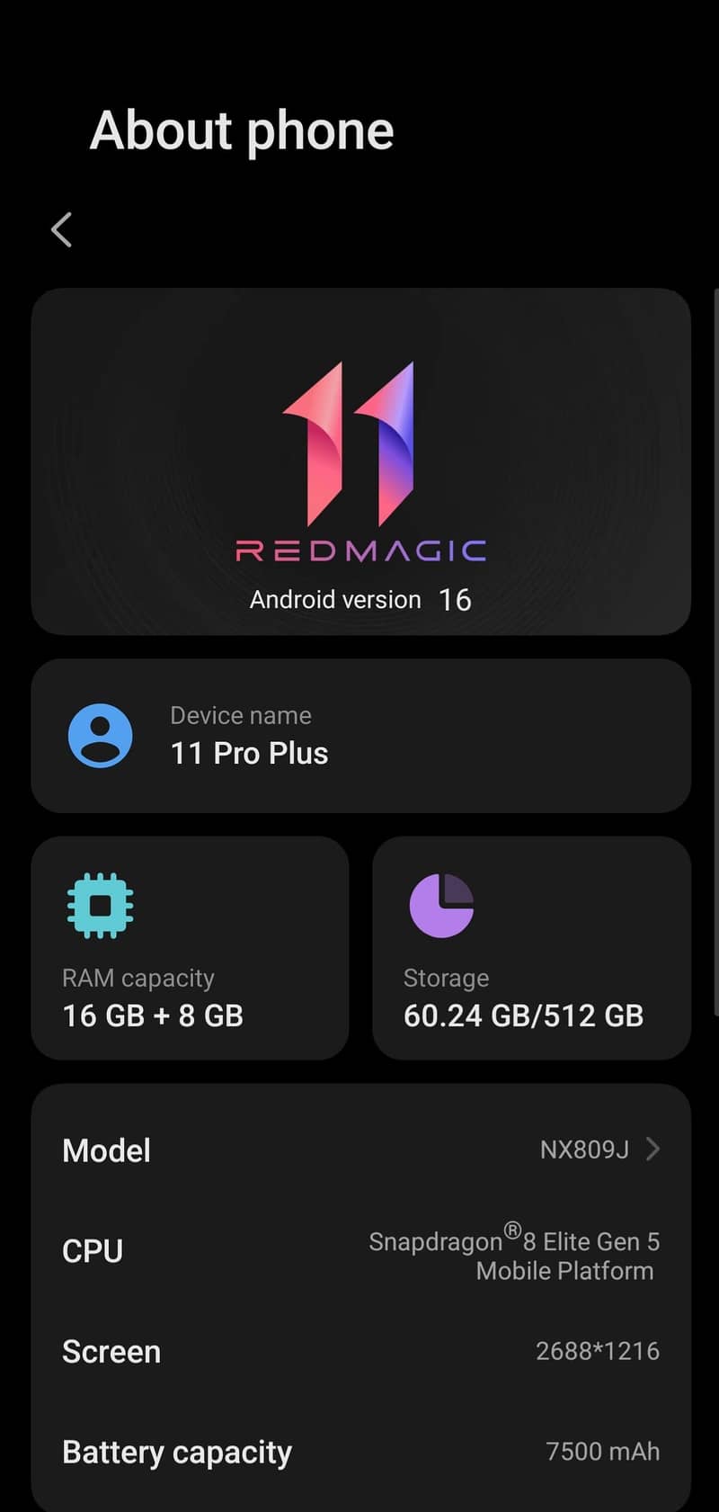 Redmagic 11 pro Plus (+) 1