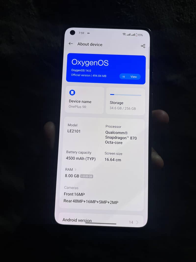 One Plus 9R 0