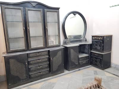 Bedroom Furniture Set | Bed | Dressing Table | Iron Wardrobe