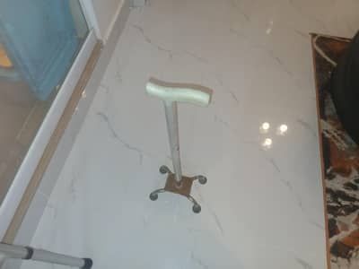 walker and stick for Patient