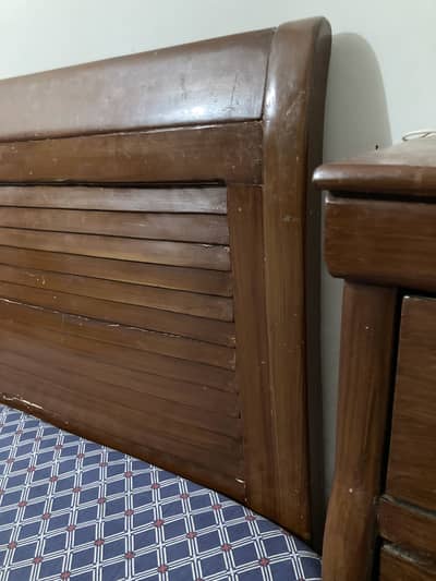 King size double bed with side tables