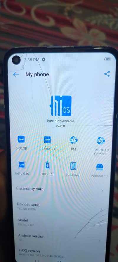 Tecno Pova 6gb 128 gb pta approved