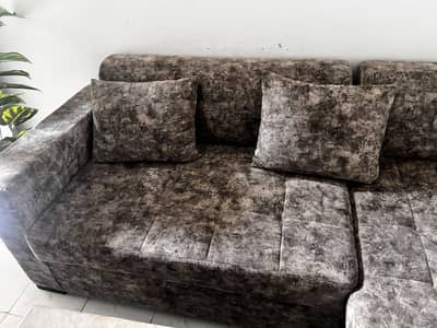 L shape sofa set
