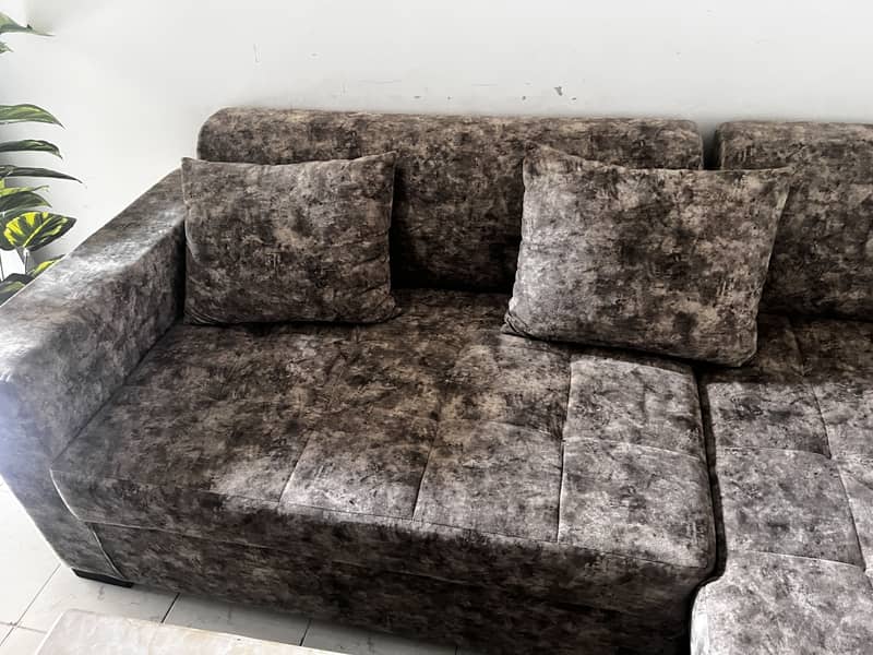 L shape sofa set 0