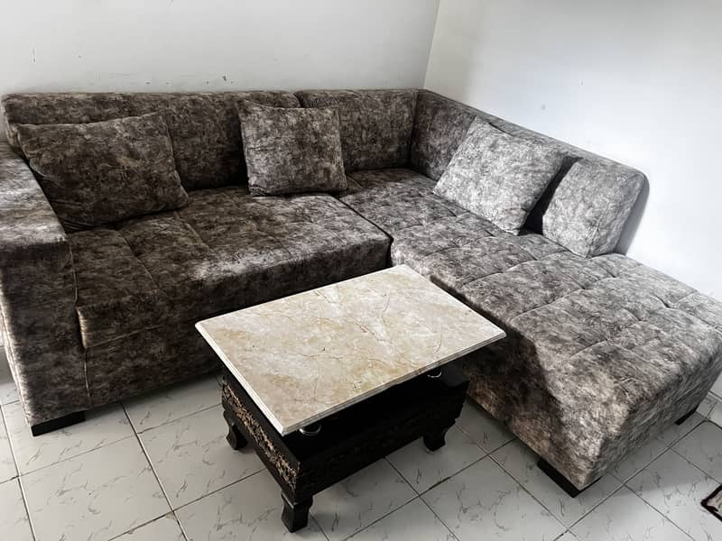L shape sofa set 1