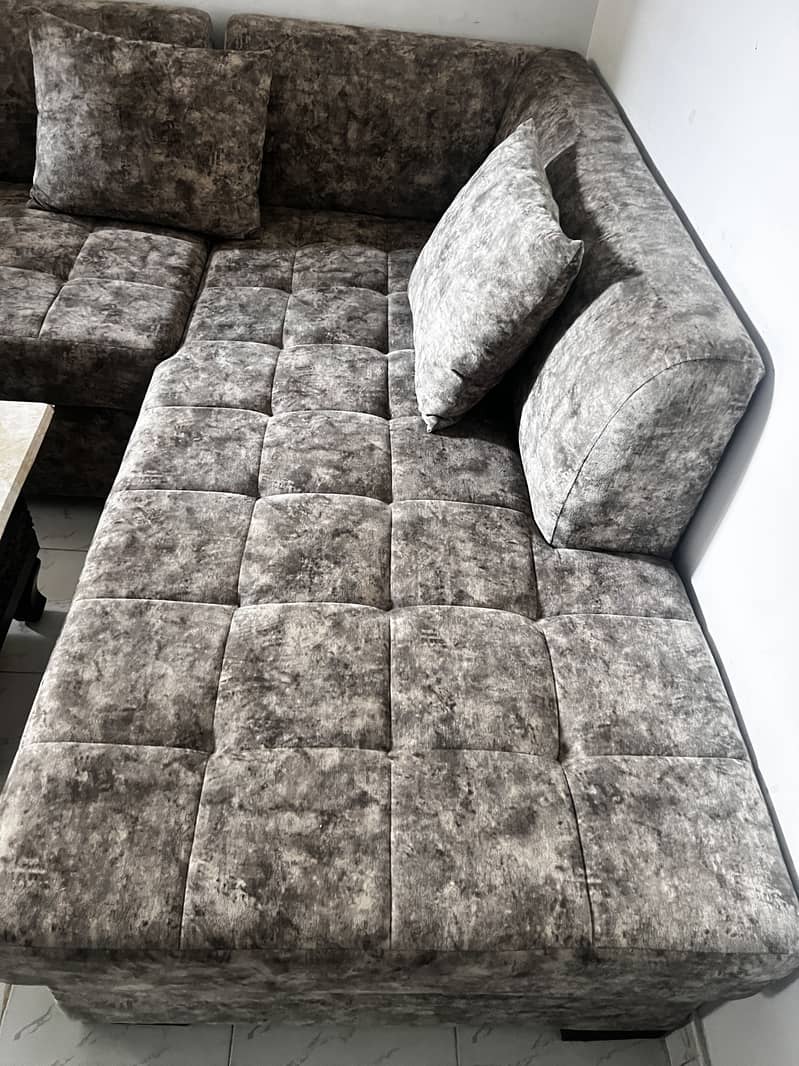L shape sofa set 3