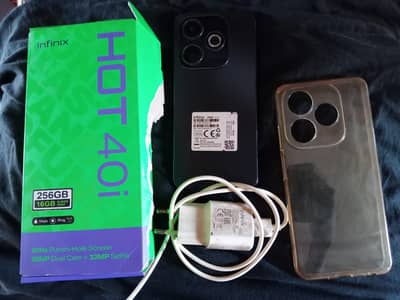 Infinix Hot 40i 8GB/256GB With Box PTA Approved 9/10 protector scratch