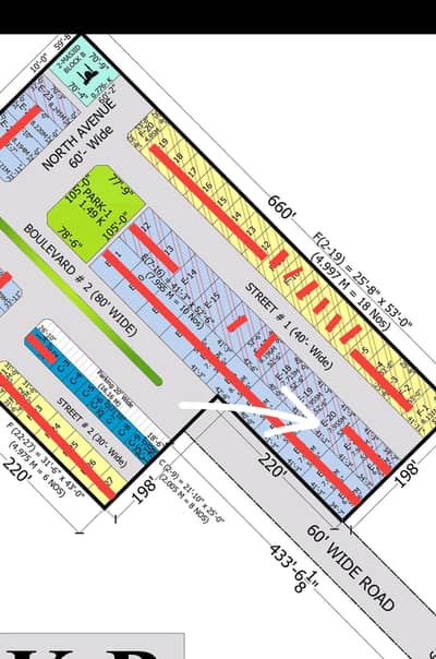 08 marla plot block B etihad garden 41.3 front