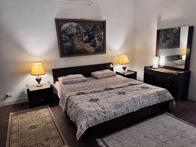 Bed - Wooden Bed - Double Bed - Luxury Bed with Side Table