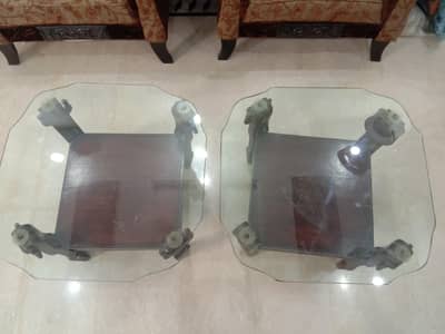 pair of 2 wooden Table is up for sale