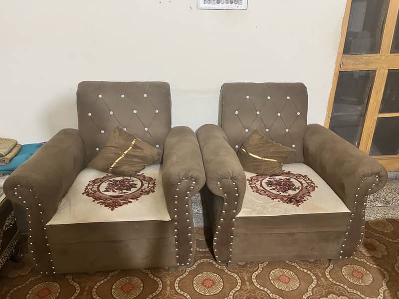 7 seater sofa set and 3 table set 2
