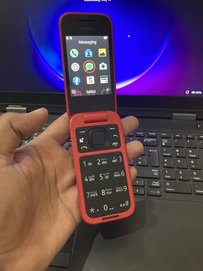 Nokia 2660 Flip — Big Buttons, Big Screen, Dual SIM (Non-PTA, Red)