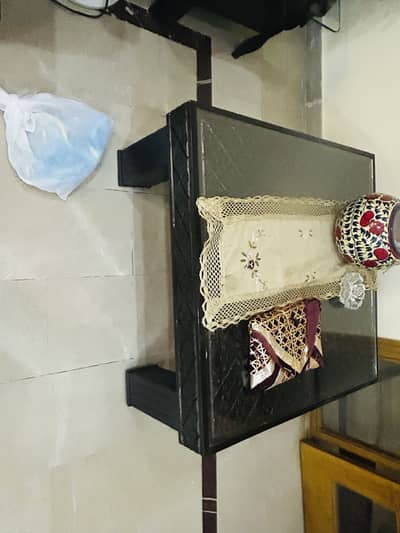 Side table+dinning table with 6 chairs