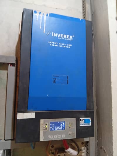 solar system. inverex inverter5.2with14 solar plates 340v