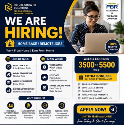 Online Job / part time Job / Data Entry / Typing job / Assignment Job