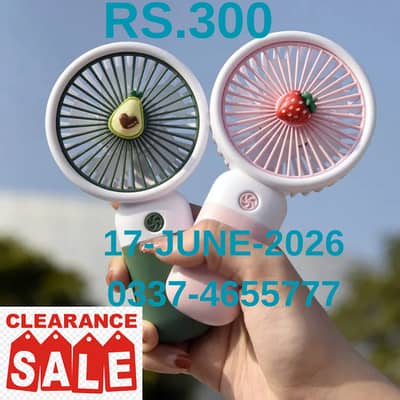 Mini Handheld Fan USB Rechargeable Digital Display 120-Speed Tur