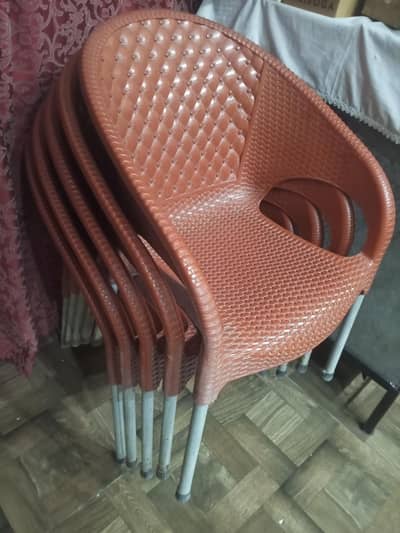 fresh chairs and table