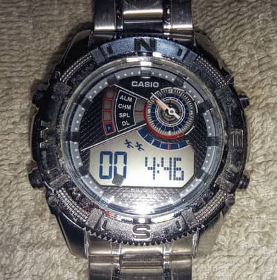 CASIO MODEL G-SHOCK STAINLESS HAND WATCH.