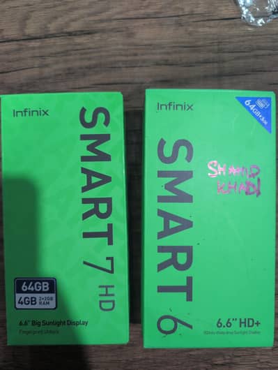Infinix Smart 6 Smart 7 box only