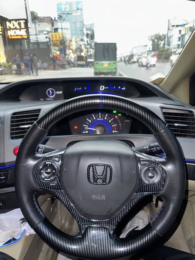 Rebirth carbon fiber steering wheel