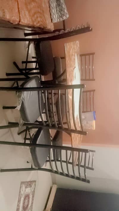 6 Seater Dining Table For Sale /Iron Dining Table For Sale