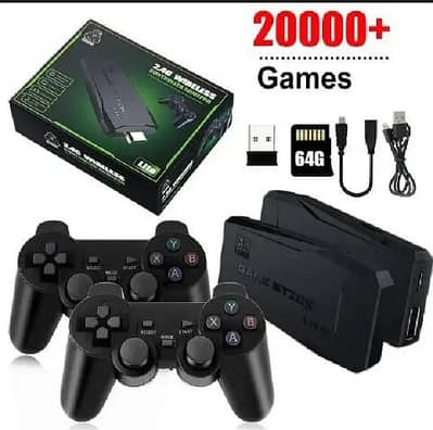 M8 GAMING STICK FOR TV | GAMING STICK WITH 2 CONTROLLERS