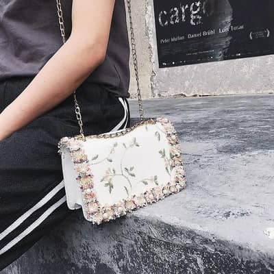 White flora bag. with premium quality for order dm me