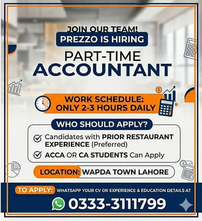Part time Accountant job