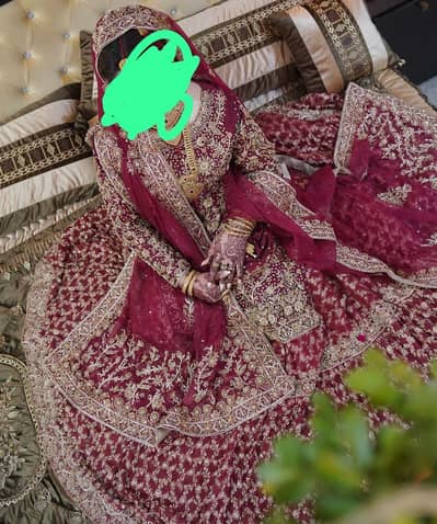 Anaari Red Farshi Bridal Lehnga