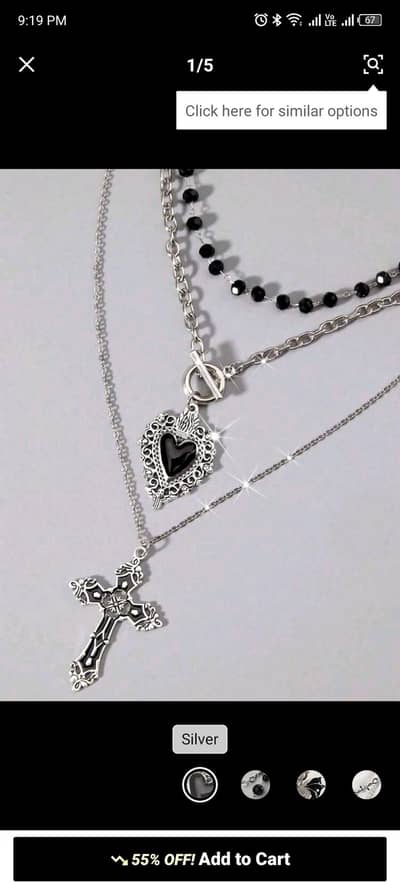 Gothic vintage style Jewlery 3 pcs