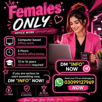 computer operator females required