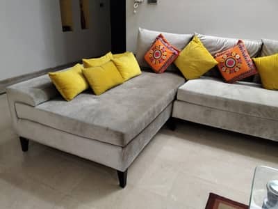 L shape sofa set 7 seater 03224001899