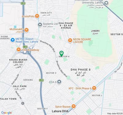 DHA PHASE 8 U BLOCK 100 FT ROAD TWO SIDE OPEN PLOT FOR SALE NEAR TO COMMERCIAL MARKET VERY ATTRACTIVE AND HOT LOCATION PLOT