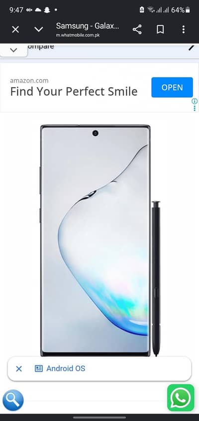 Samsung Mobile Note 10 Plus
