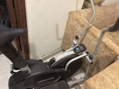 American fitness elliptical fitness bike only 1 year used almost new