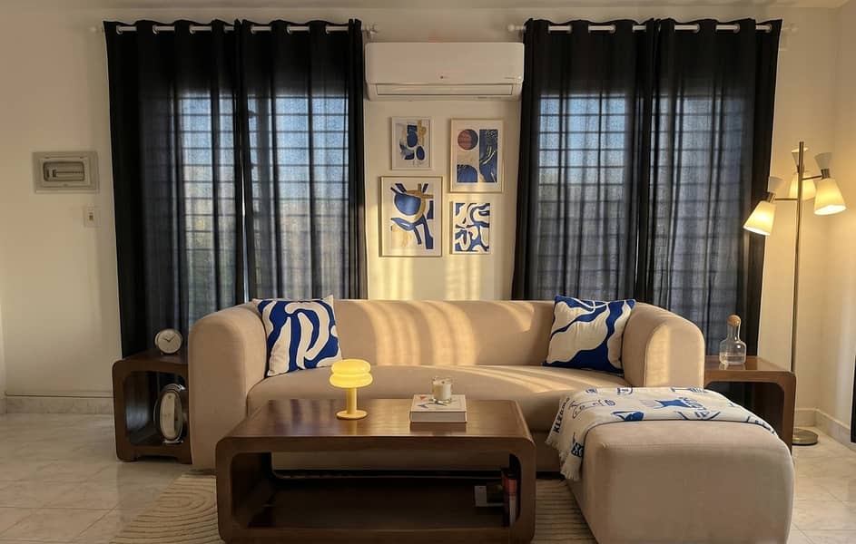 Modern Modular L-Shape Sofa Set + Tables 0