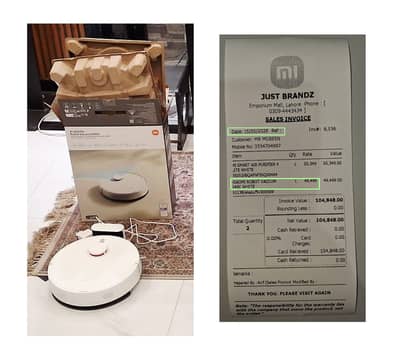 Mi - Smart Robot Vacuum (chargeable - wifi controlled through app)