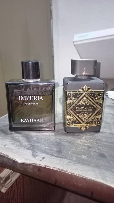 Rayhaan Imperia and Lattafa Bade'al Oud ( Oud for Glory)