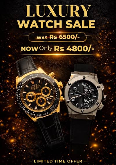 Deal Two Leather Strap Branded Watches