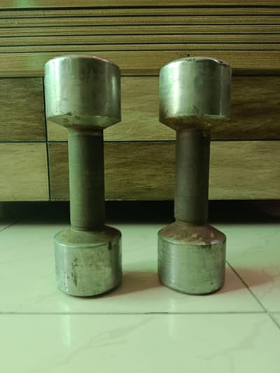 5 KG Chrome plated dumbbells pair