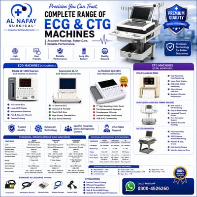 ECG & CTG Machines -Reliable ECG and Fetal Monitoring - ECG - CTG