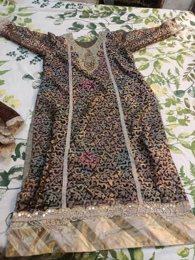 Sami formal dress large size black and coper golden